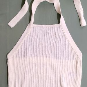 Cotton On White Halter Top